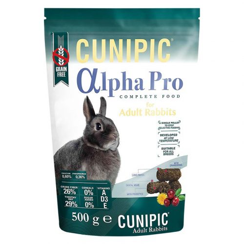 CUNIPIC Alpha Pro Rabbit Adult - Teljes értékű nyúltáp 500g