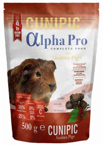 CUNIPIC Alpha Pro GuineaPig - Teljes értékű eledel tengerimalacoknak 500g