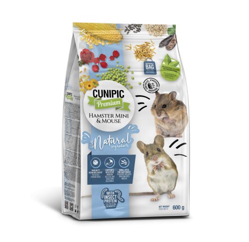 CUNIPIC  Prémium Hamster Mini & Mouse 600 g.