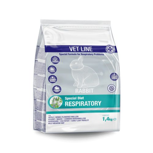 CUNIPIC Vetline Rabbit Respiratory - Speciális eledel légzőrendszeri megbetegedésekre 1,4 kg