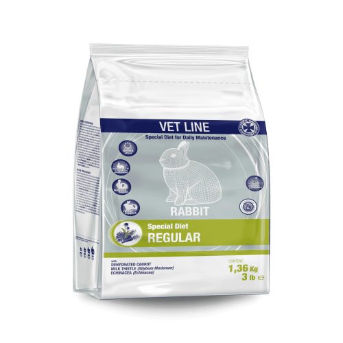 CUNIPIC Vetline Rabbit Regular- Speciális eledel a napi támogatáshoz 1,36 kg